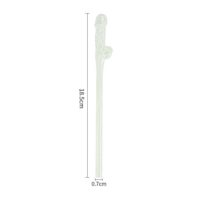 Jokes & Parties Willy Straws - Glow In The Dark - 9 Pack