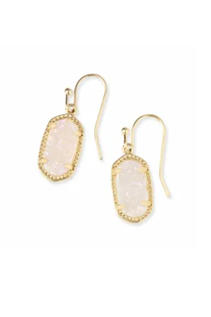 Kendra Scott Lee Gold Drop Earrings in Iridescent Drusy | 4217711447