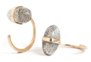 Labradorite Hug Earrings