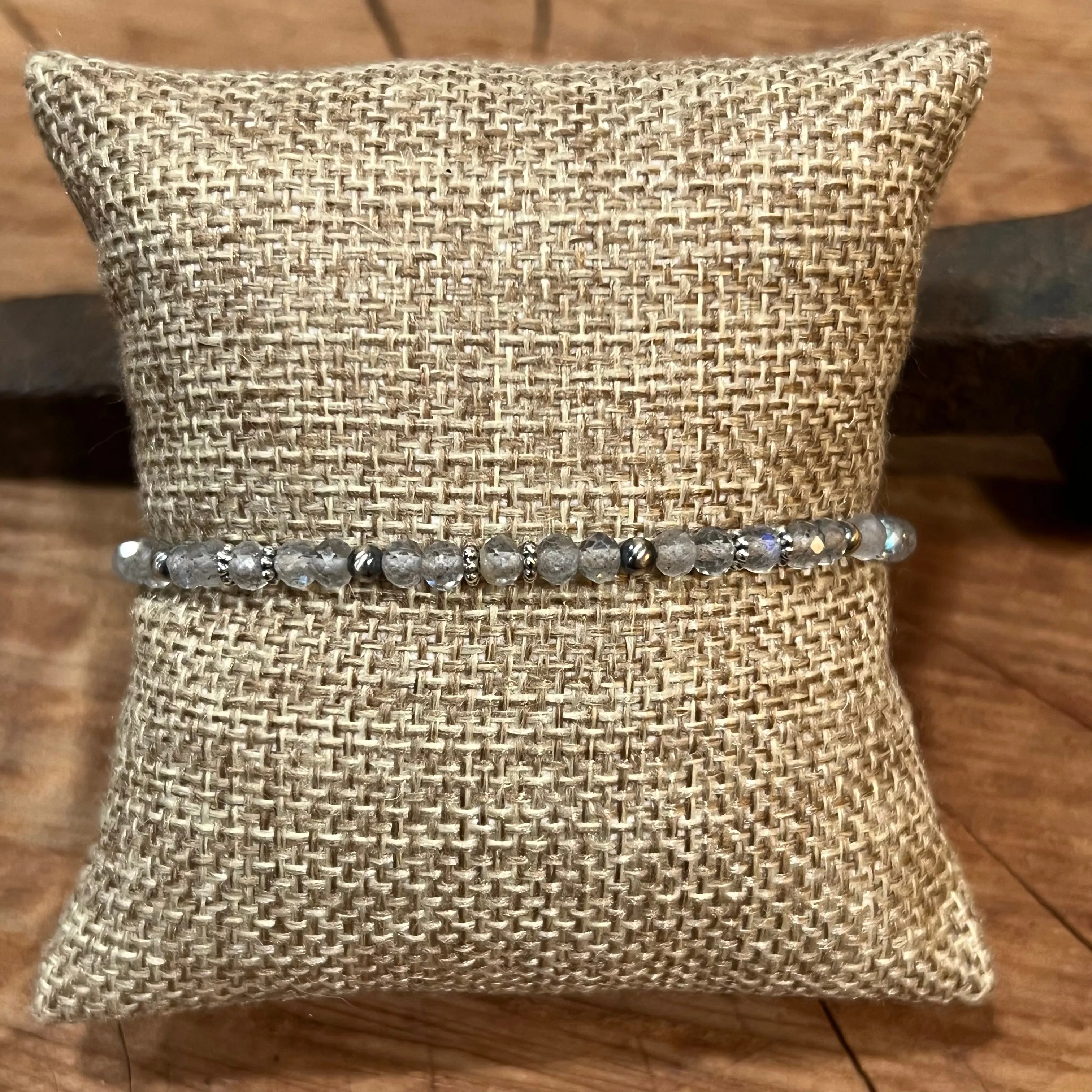Labradorite Navajo Pearl Bracelet