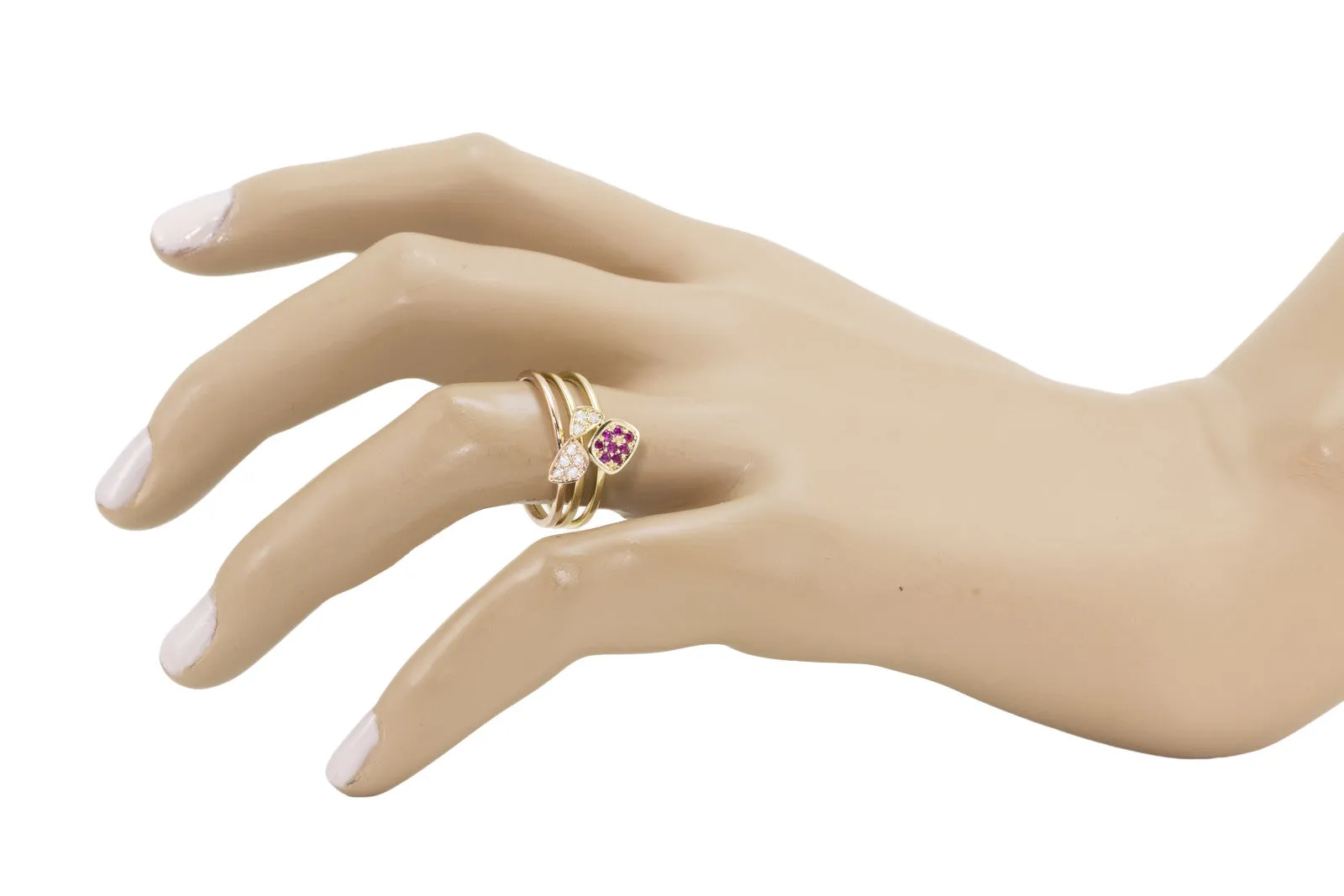 Large Pink Sapphire Pebble Ring