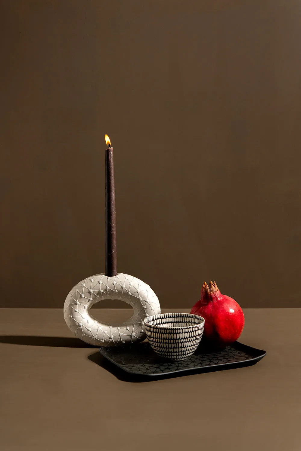 Large Wide Hoop Candle Holder