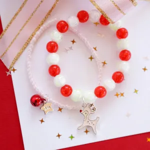 Lauren Hinkley Christmas Jingle Bell Reindeer Bracelet Set