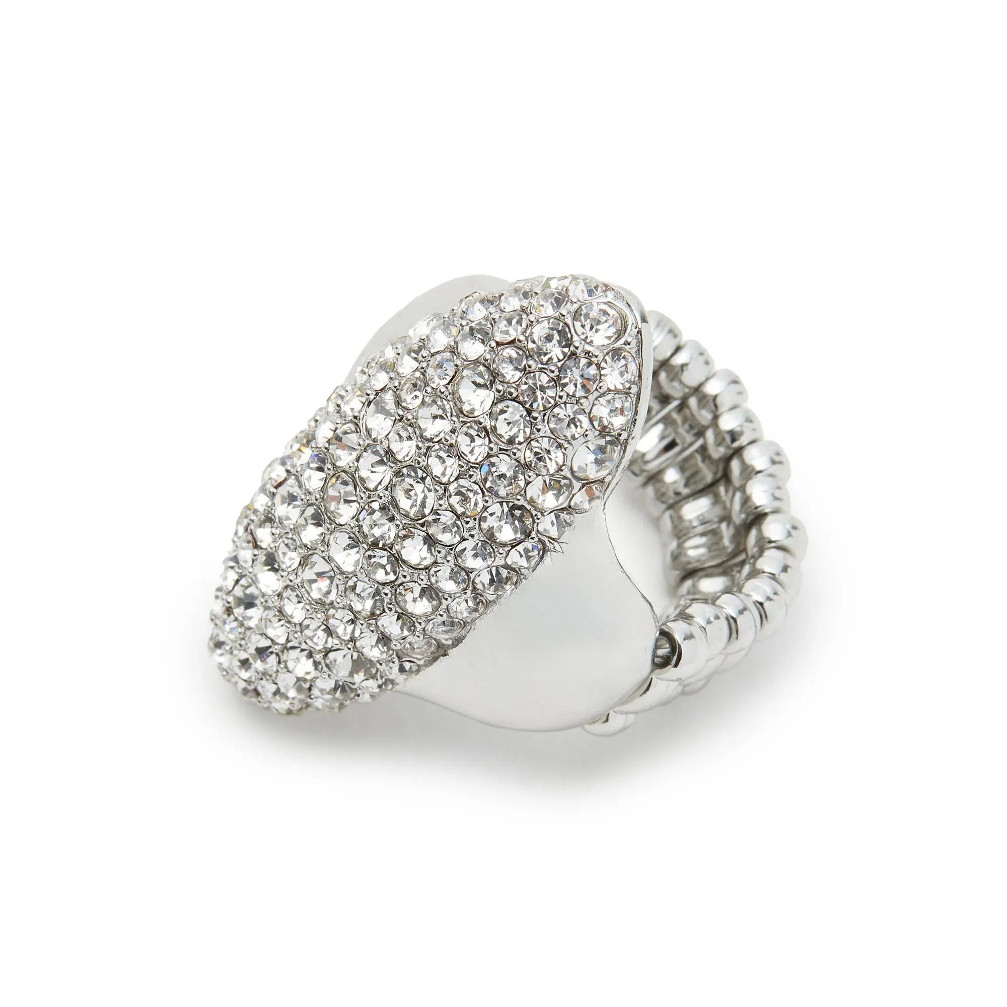 Lele Sadoughi Crystal Pavé Signet Ring