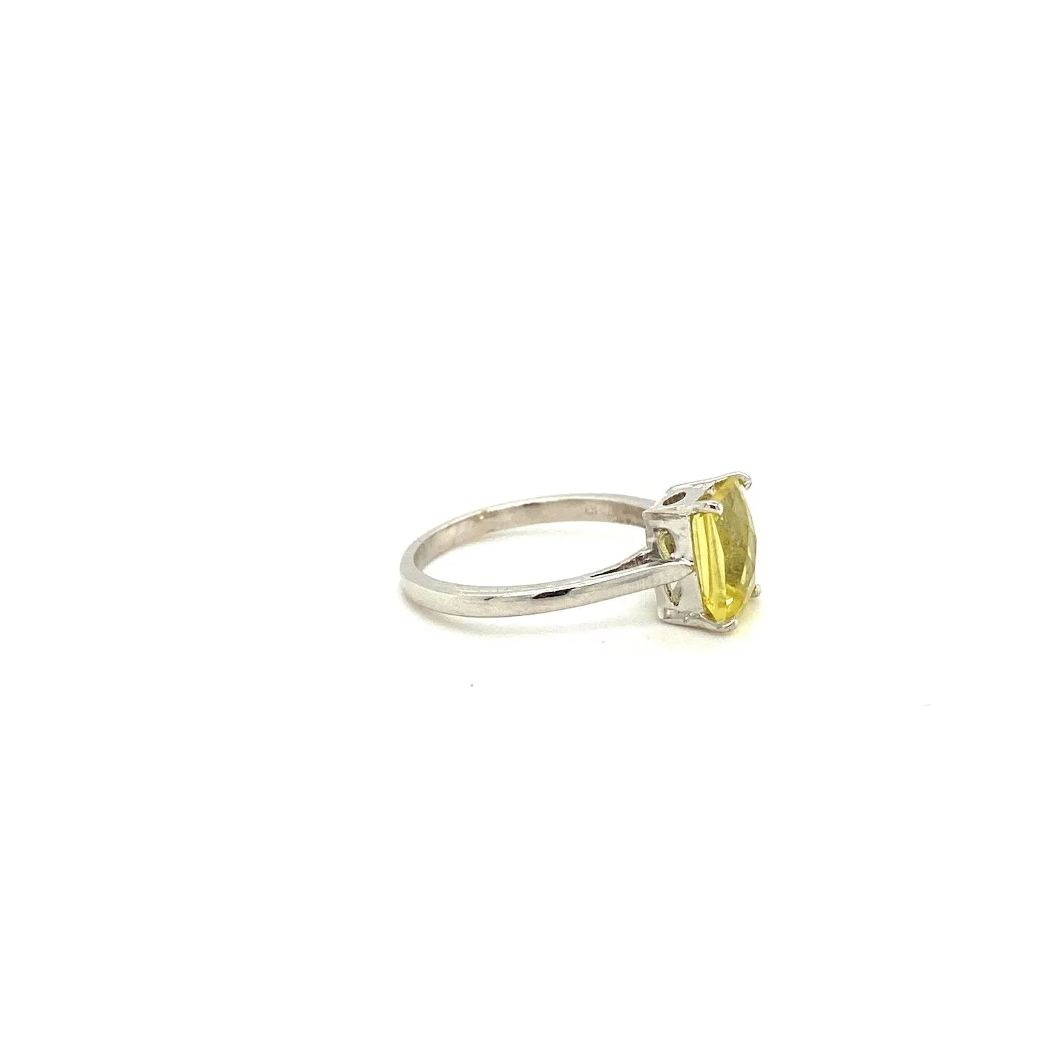 Lemon Topaz Ring in .925 Sterling Silver KSR - 11209