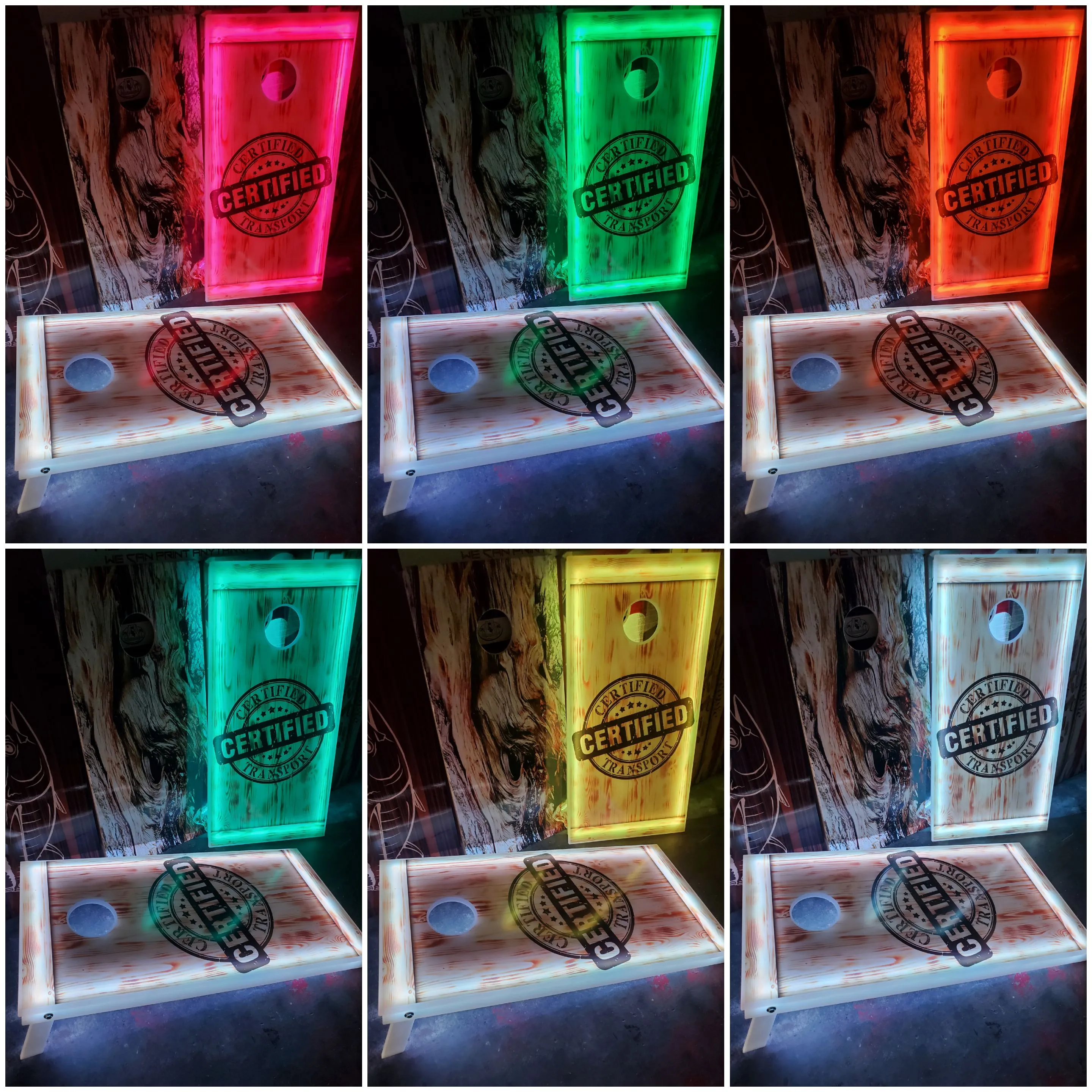 Lighted Cornhole Boards