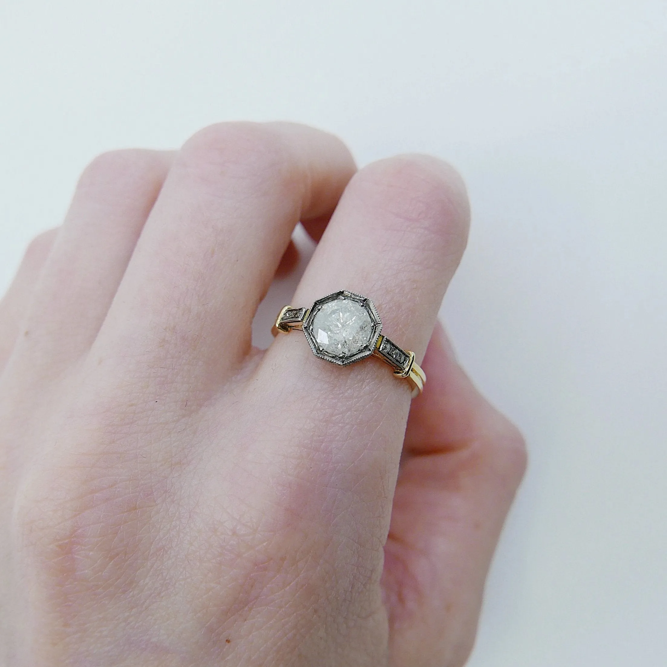 Lisbeth Salt & Pepper Diamond Ring