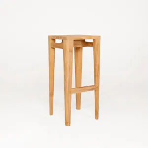Lula Solid Teak High Stool