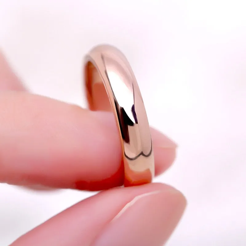 Luxury 14K Rose Ring Gold For Women Engagement Jewelry