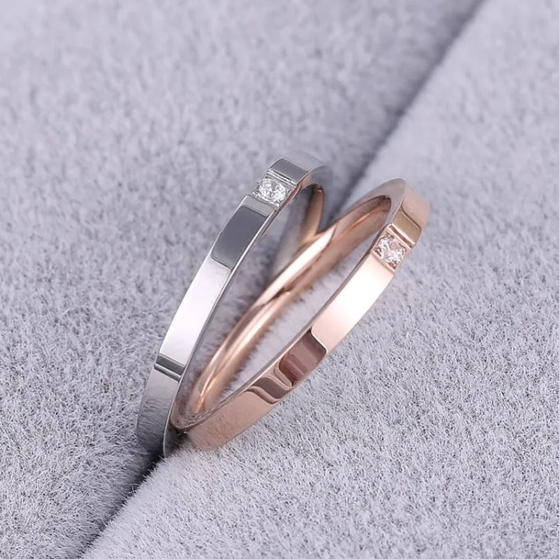 Luxury 14K Rose Ring Gold For Women Engagement Jewelry