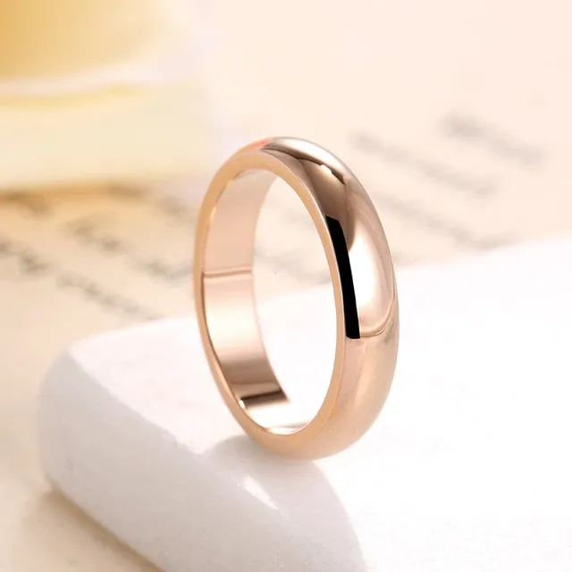 Luxury 14K Rose Ring Gold For Women Engagement Jewelry