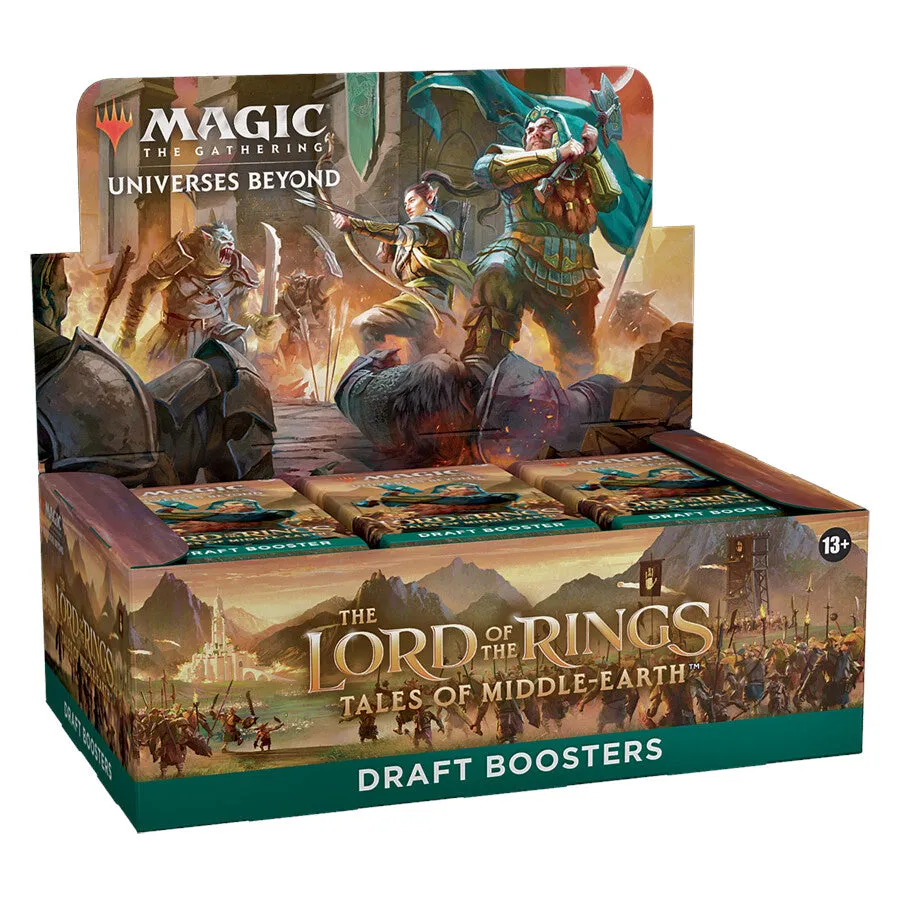 Magic: The Gathering The Lord of the Rings: Tales of Middle-earth Draft Booster Box - 36 Packs   1 Box Topper Card