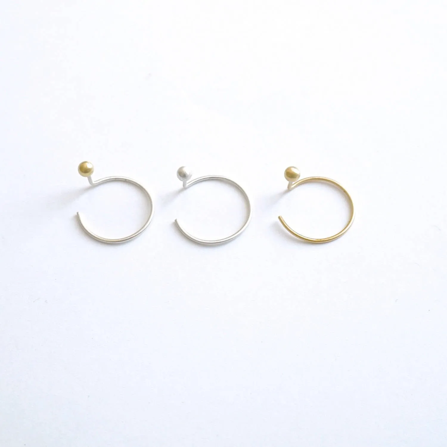 Make A Statement! Chic and Well-Designed Ball Jacket Threader Earrings - 0225