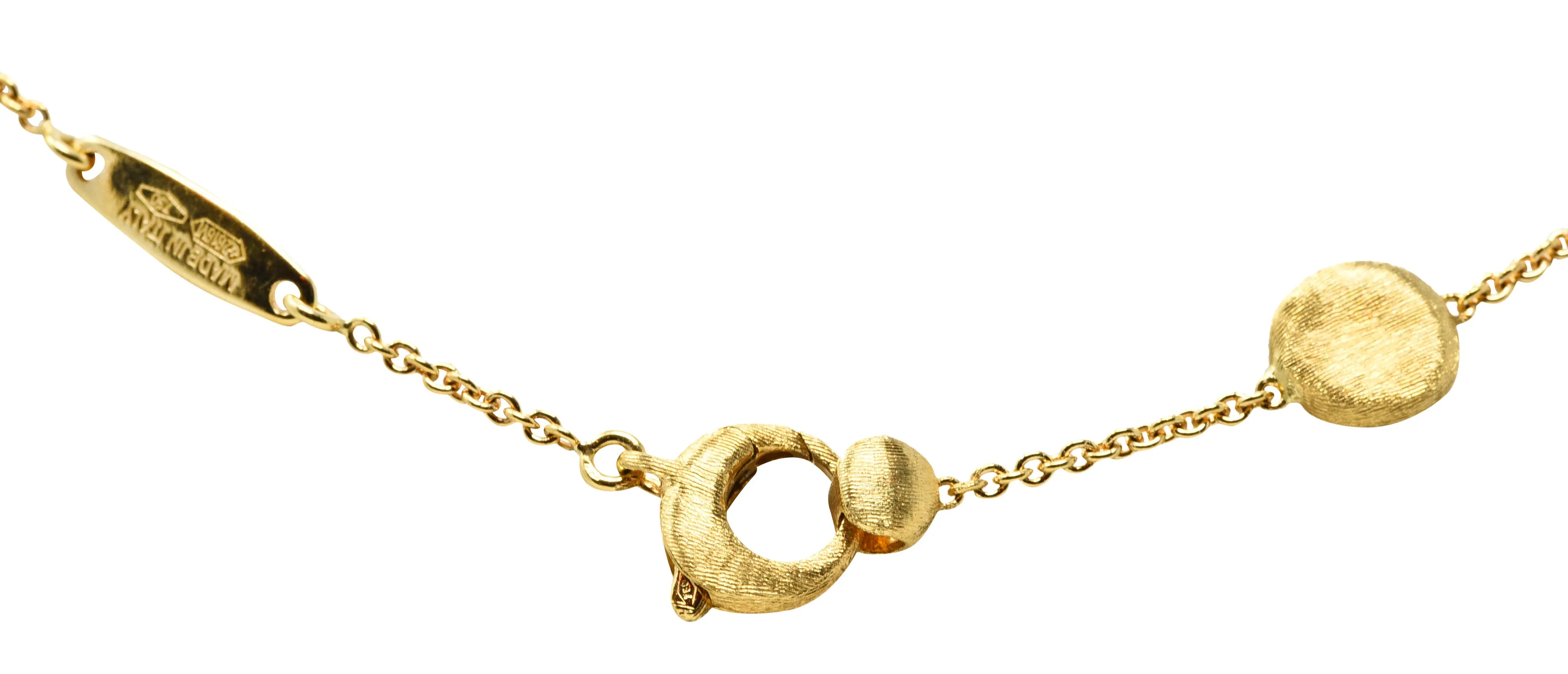 Marco Bicego Multi-Gem 18 Karat Gold Jaipur Station Necklace