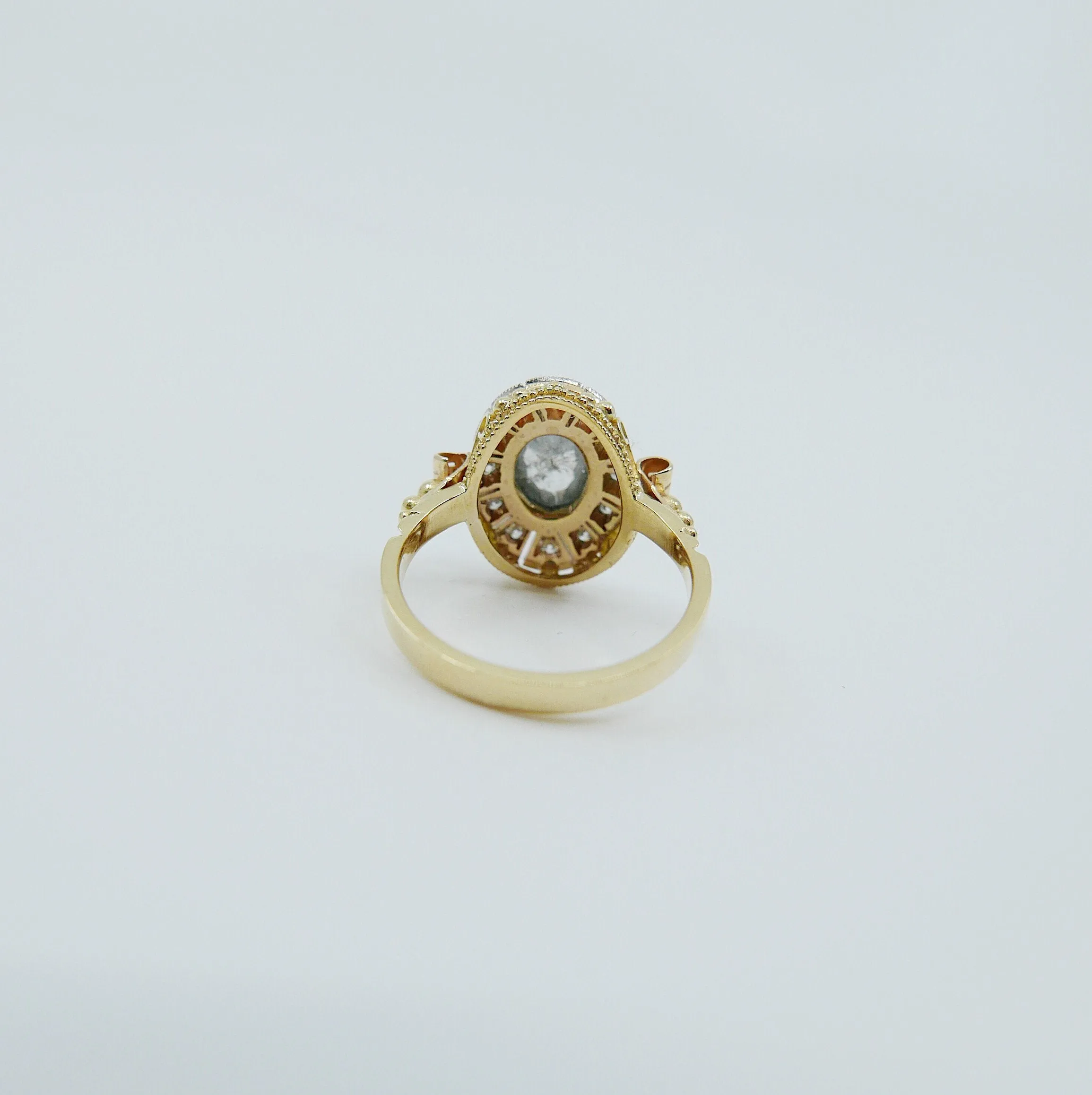 Margaret Rose Cut Grey Diamond Ring