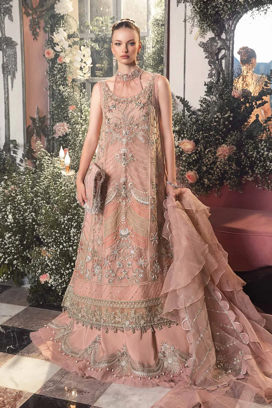 Maria B Mbroidered Collection '23 | Pastel pink BD-2706