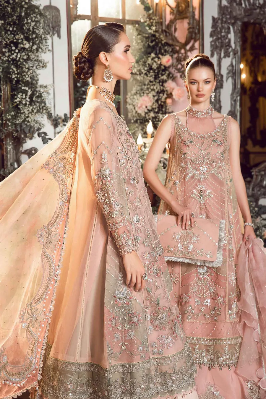 Maria B Mbroidered Collection '23 | Pastel pink BD-2706
