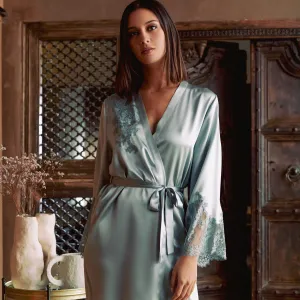 Marjolaine Pearl Luxury Short Dressing Gown