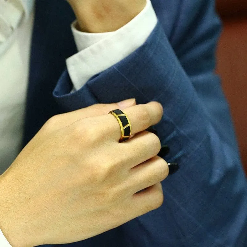 Men's 8mm Tungsten Carbide Luxury Wedding Band