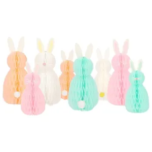 Meri Meri Honeycomb Spring Bunnies (Set of 8)