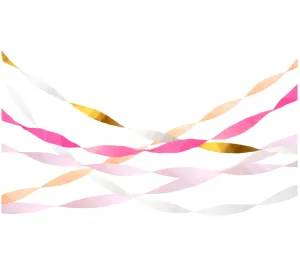 Meri Meri Pink Crepe Paper Streamers