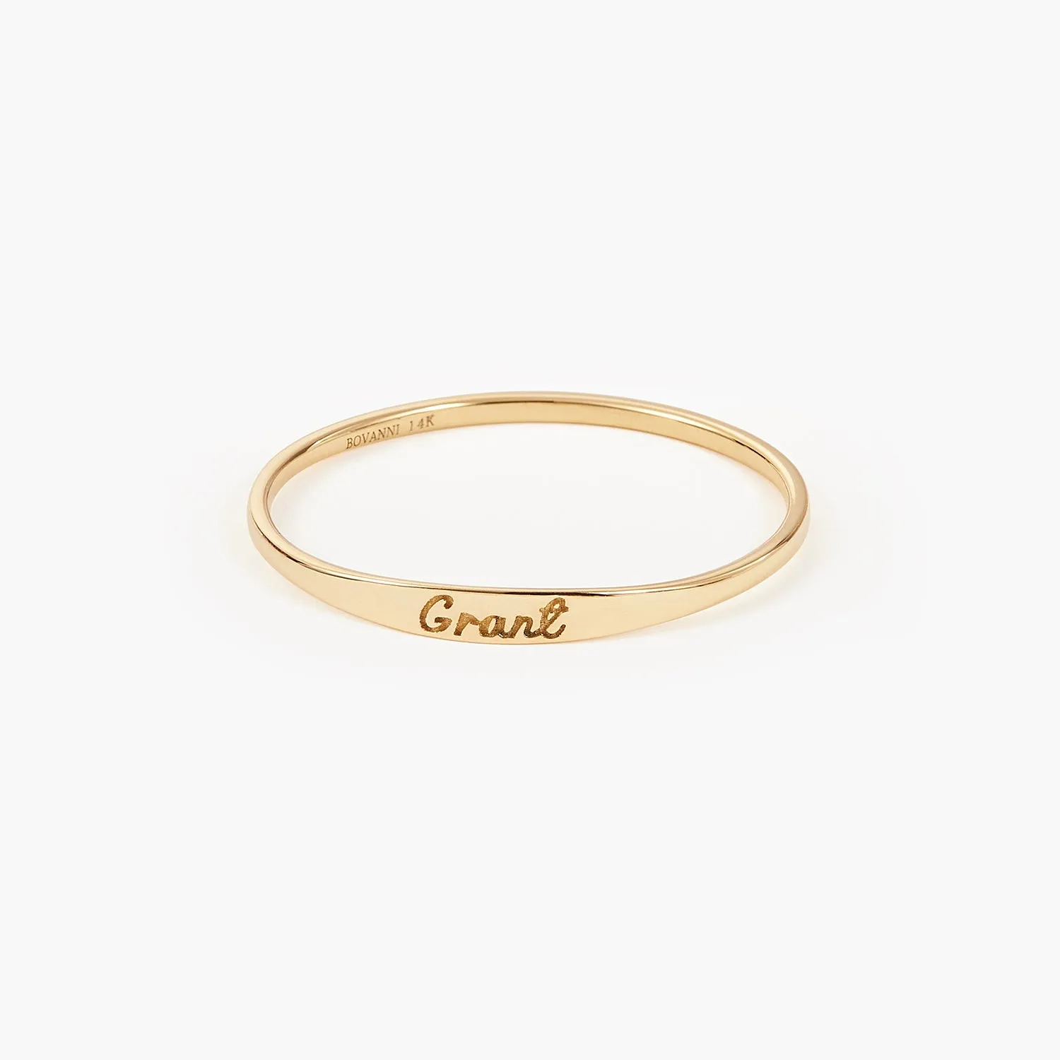 Minimalist Ann Skinny Name Ring