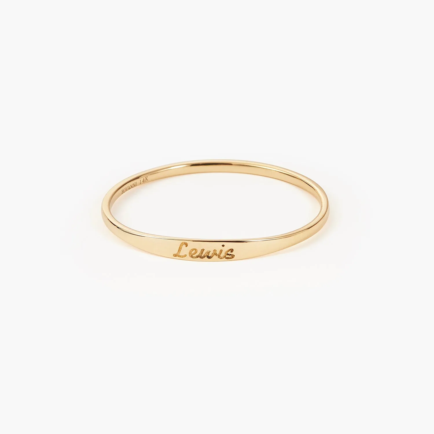 Minimalist Ann Skinny Name Ring