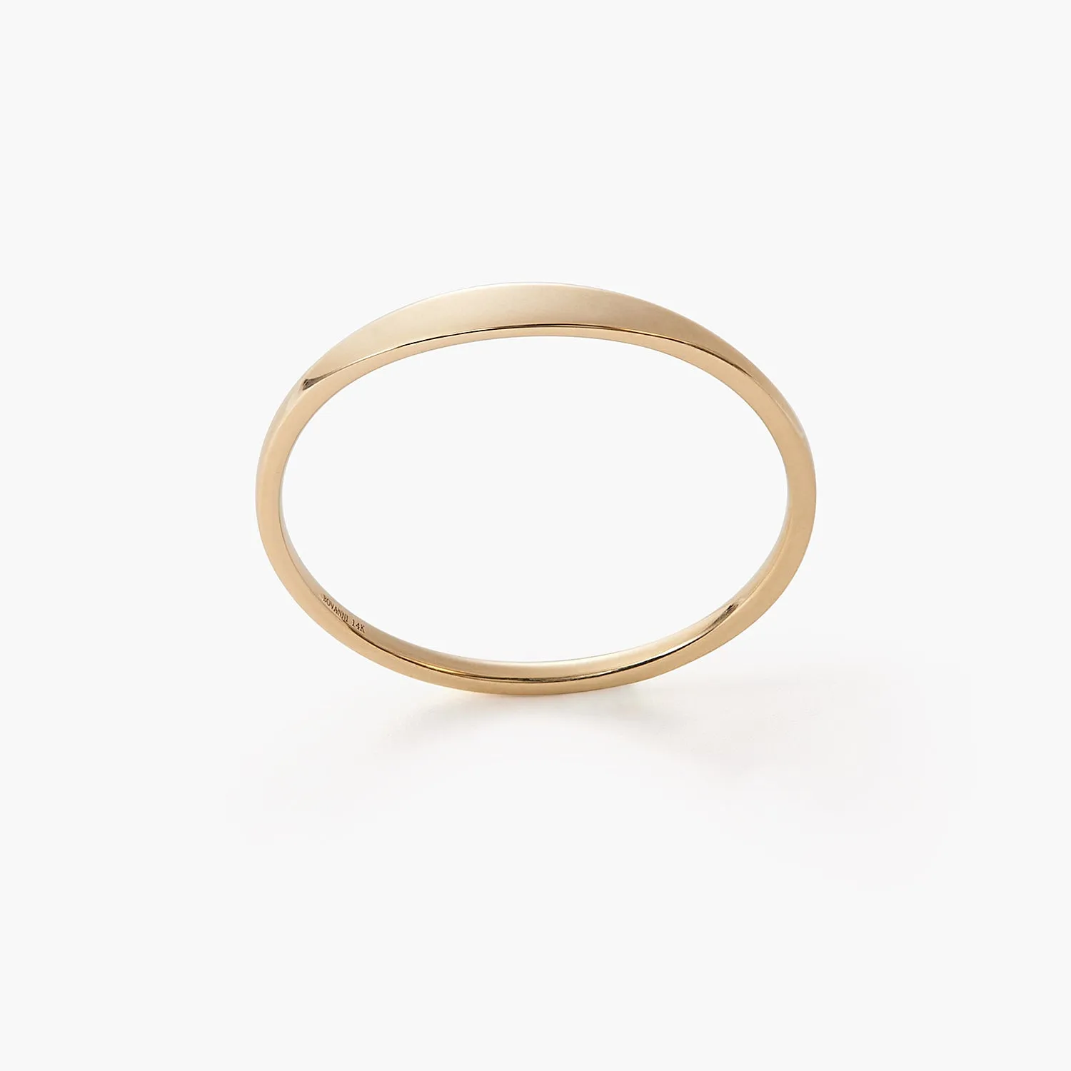 Minimalist Ann Skinny Name Ring