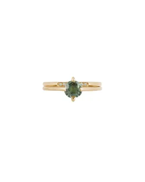 Minimalist Arc   Minimalist Pavé Band Ring Set
