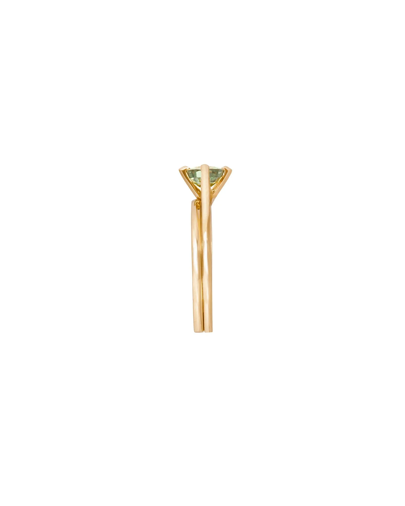 Minimalist Arc   Minimalist Pavé Band Ring Set