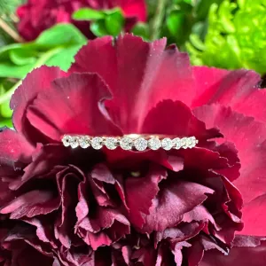 Minimalist Diamond 14K Yellow Gold Band Ring KAS EN8224-BYG