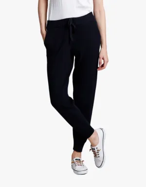 Minnie Rose Cotton Cashmere Baby Shaker Joggers in Navy