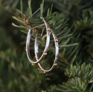 Mixed Metal Isabel Hoop Earrings MED