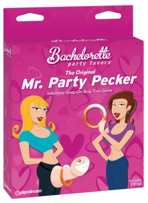 Mr. Party Pecker Inflatable Strap on Ring Toss Game
