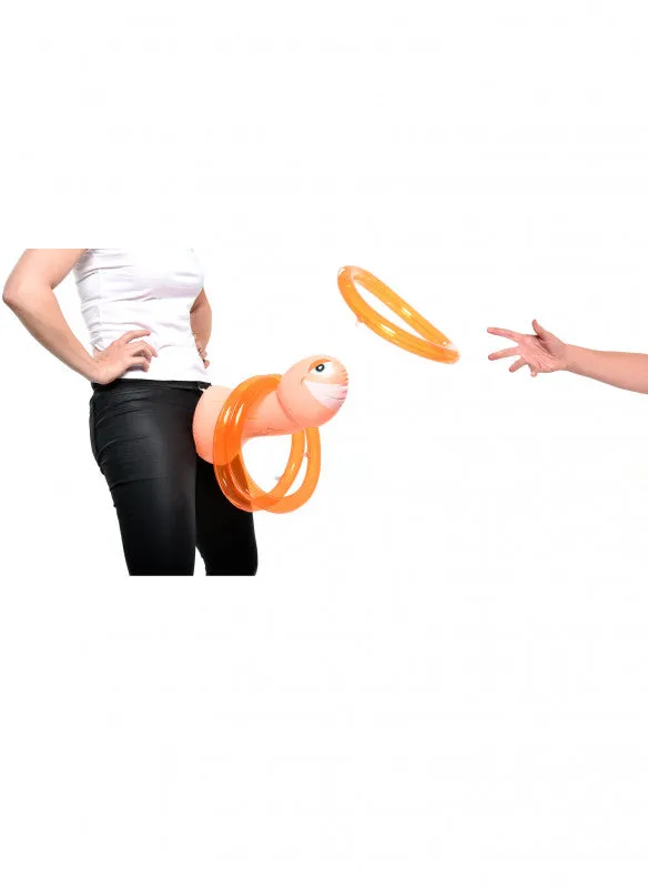 Mr. Party Pecker Inflatable Strap on Ring Toss Game