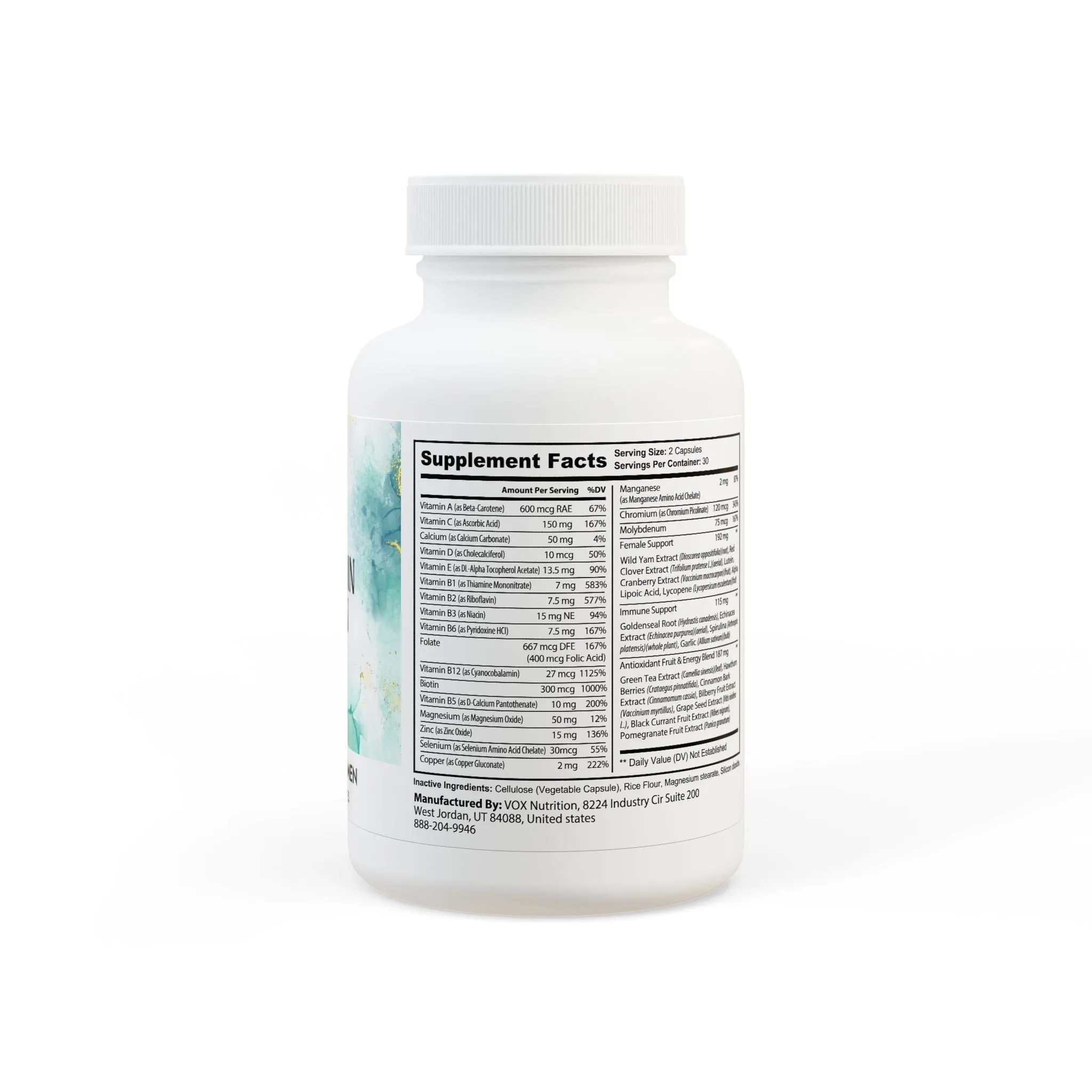 Multivitamin for Women Supplement (60 Capsules)