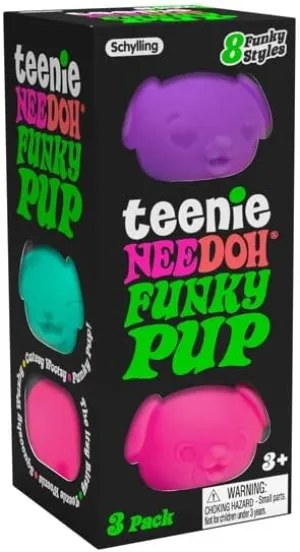 Nee Doh Teenie Funky Pup Set (3pc)