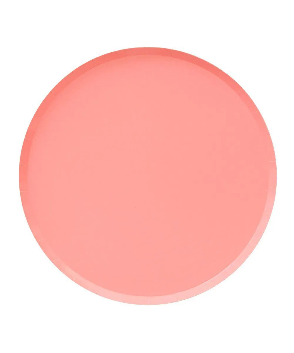 Neon Coral Large Plates