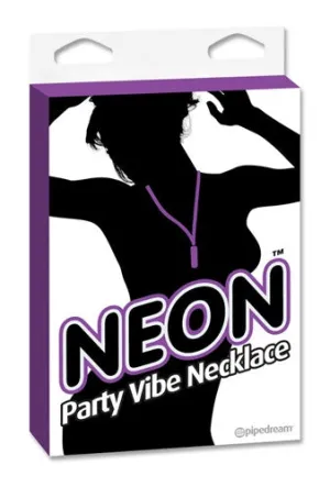 Neon Party Vibe Necklace - Purple