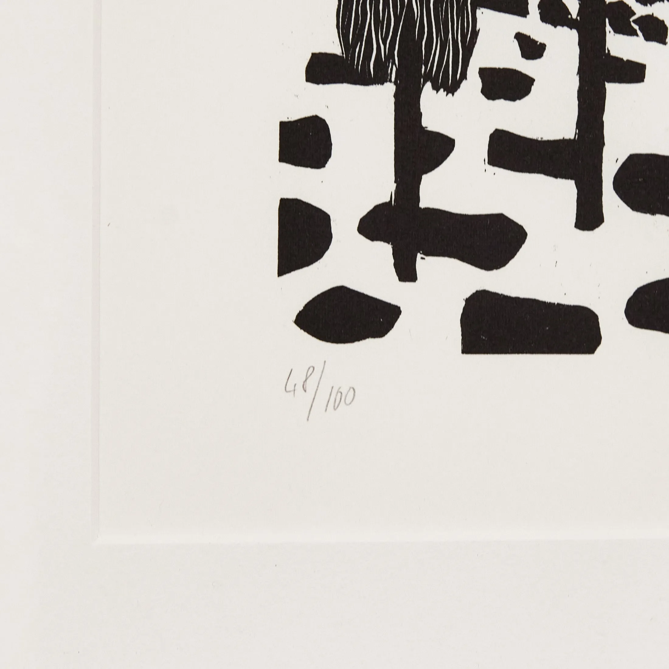 NICOLAS PARTY "TREES" WOODCUT, 2020