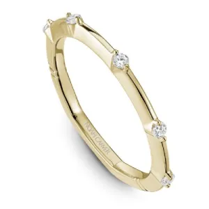 Noam Carver Station Style Knife Edge Diamond Wedding Band