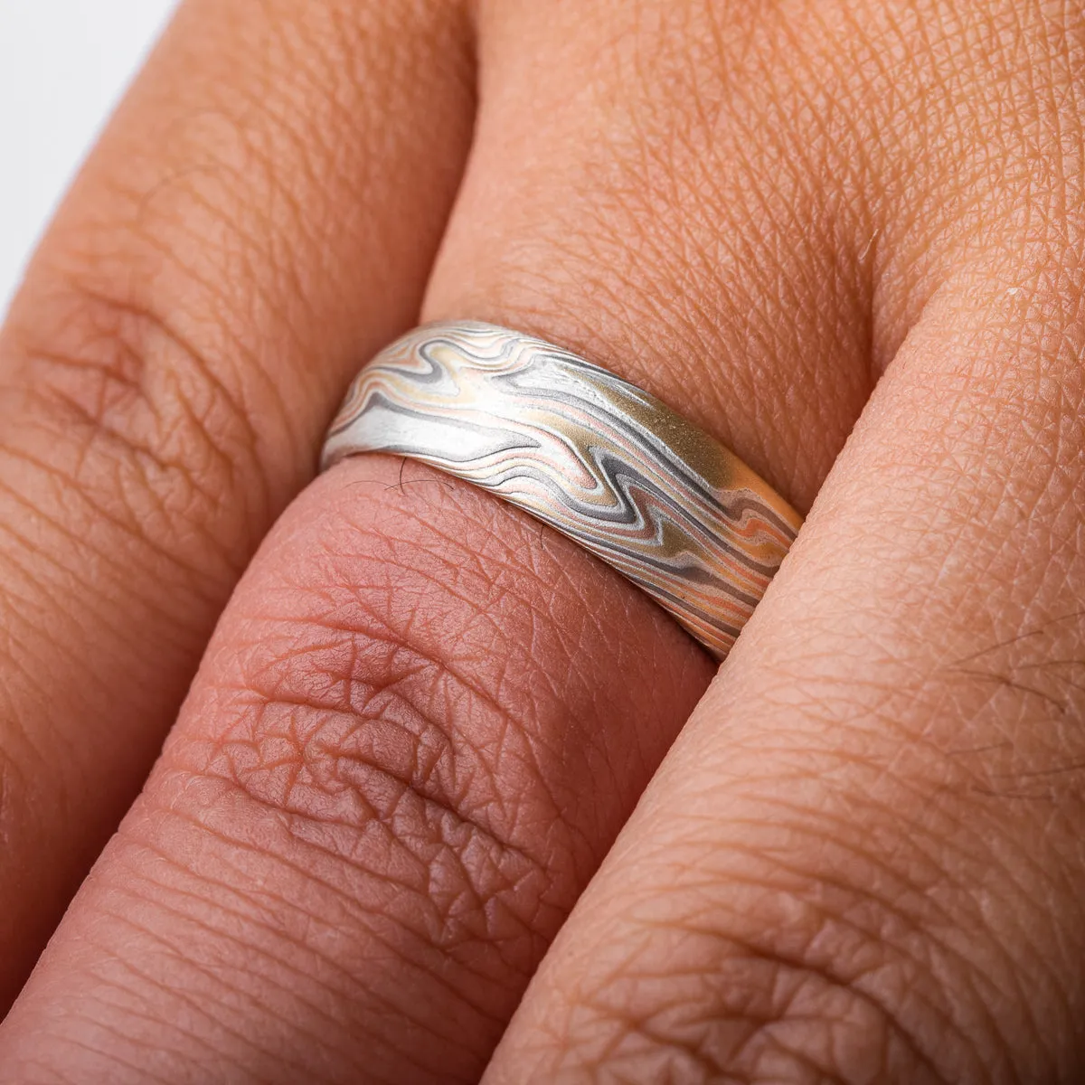 Non Oxidized Firestorm Ring with Kazaru