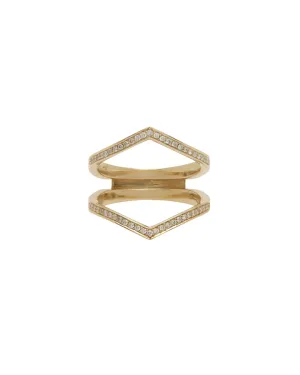 Oblique Pavé Enclose Band