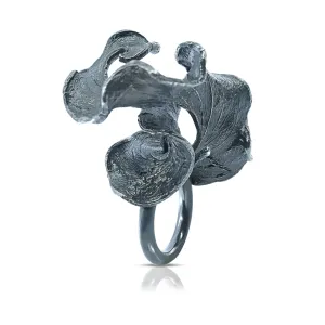 One-Of-A-Kind Rustic Silver Vainanillo Ring