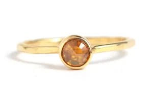 Orange Starburst Diamond Ring