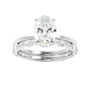 Oval Solitaire Ring Set