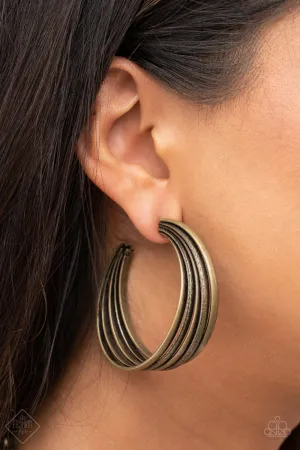 Paparazzi In Sync - Brass Hoops