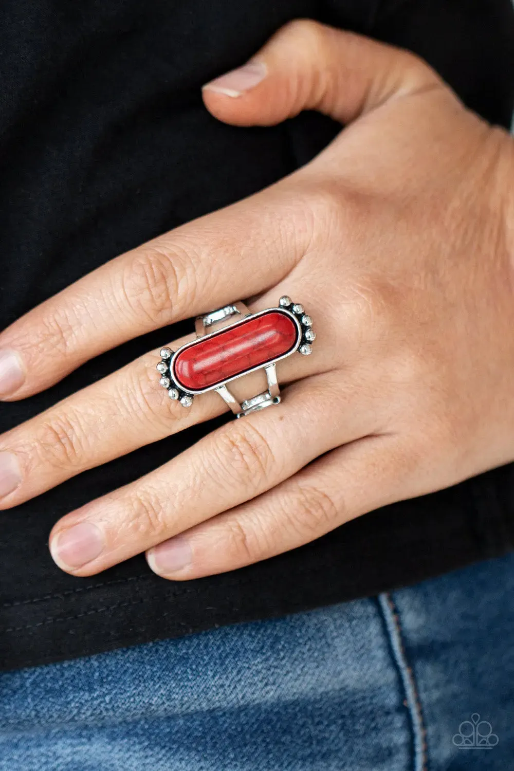 Paparazzi Ring ~ Ranch Relic - Red