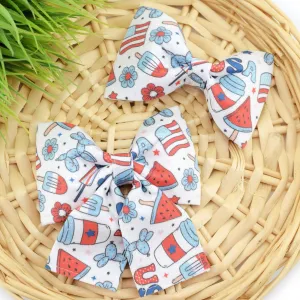 Party in the USA Dog Collar Bow