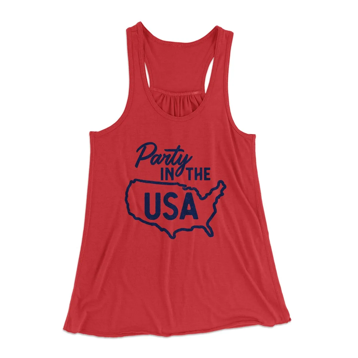 Party in the USA Women's Flowey Tank Top